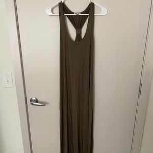 Olive green! Size “10” maxi dress, soft material